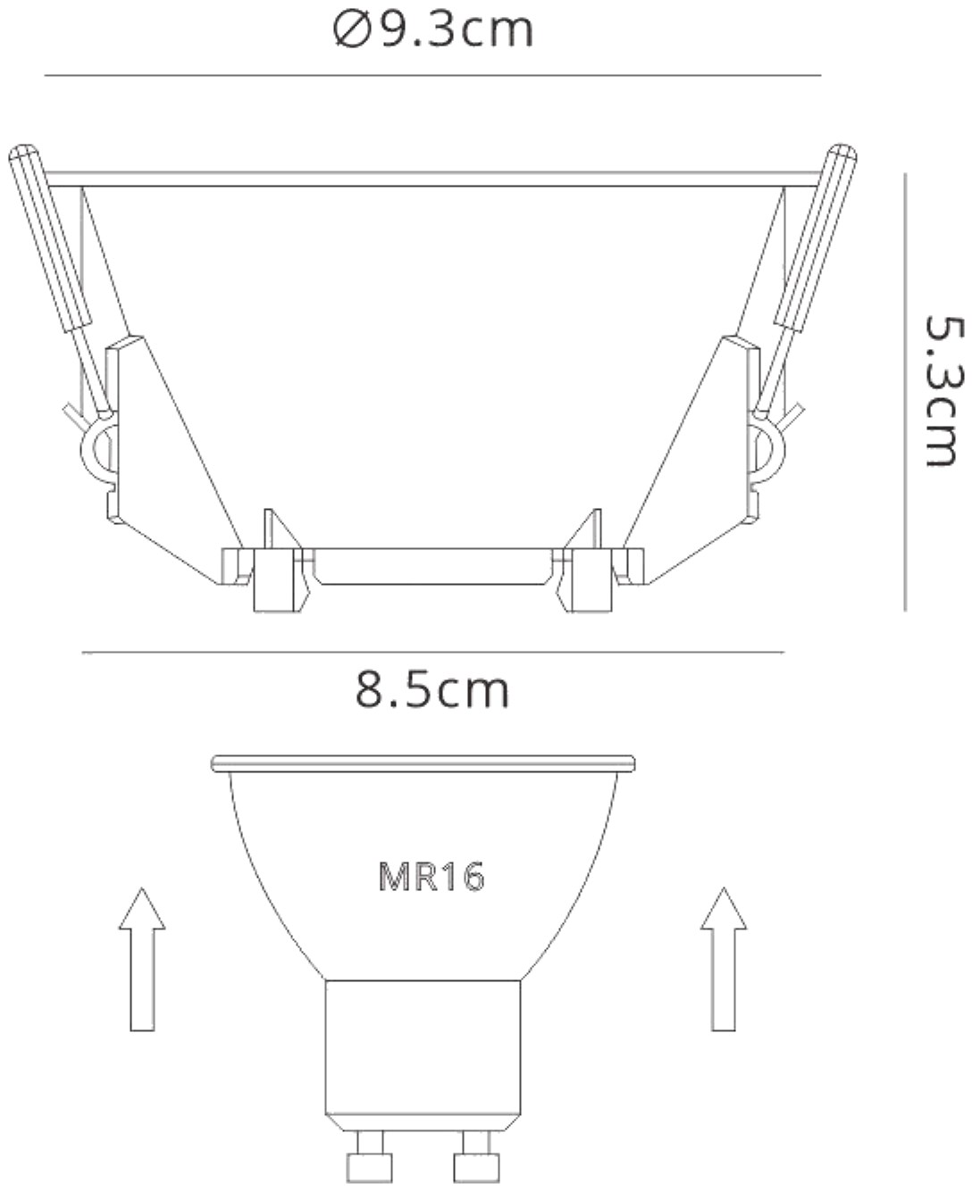 Lamborjini Black Recessed Ceiling Luminaires Mantra Fusion Round Recess Ceiling
